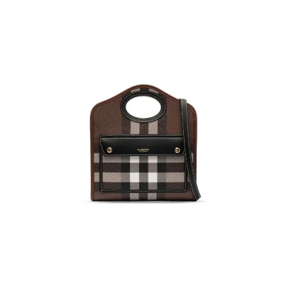 BURBERRY MINI POCKET TOTE BAG 80713861 (26.5*23*6cm)